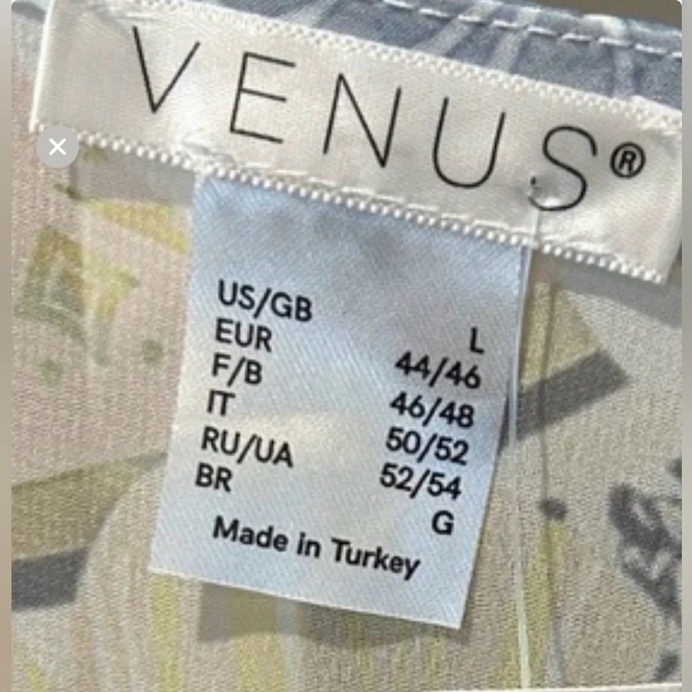 NWT Venus Floral & Paisley Sheer Kimono Swim Cover-Up – Size Large - Picture 6 of 7